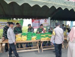 Sambut HUT TNI ke-80, Kodim 1001/HSU-BLG Gelar Pasar Murah