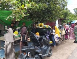 Koramil 13/MHS Gelar Pasar Murah, Pasarkan Beras SPHP untuk Masyarakat