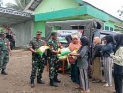 Koramil 1004-09/Sampanahan Gelar Gerakan Pangan Murah untuk Masyarakat