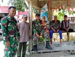 Wujudkan Keamanan Wilayah, Koramil 1005-06/Belawang Laksanakan Patroli Cipta Kondisi