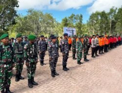 Kodim 1707/Merauke dan Unsur Terkait Gelar Apel Siaga Gabungan Cegah Karhutla
