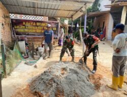Babinsa dan Masyarakat Gelar Karya Bakti: Menyambut HUT ke-80 TNI dengan Semangat Gotong Royong