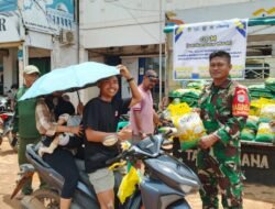 Koramil 03/Kendawangan Gelar Pasar Murah, Sediakan Beras SPHP untuk Warga