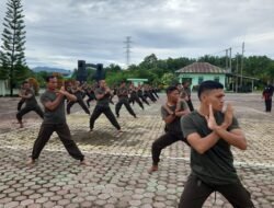 Prajurit Kodim 0118/Subulussalam Berlatih Pencak Silat Militer untuk Meningkatkan Kemampuan Bela Diri