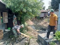 Kodim 1001/HSU-BLG Gelar Gotong Royong Pembersihan Sungai, Sinergi TNI dan Masyarakat