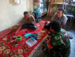 Jaga Silaturahmi Babinsa Johan Pahlawan Lakukan Komsos