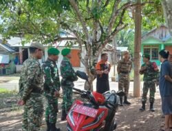 Koramil 1001-01/Juai Gelar Patroli Gabungan untuk Jaga Keamanan Wilayah