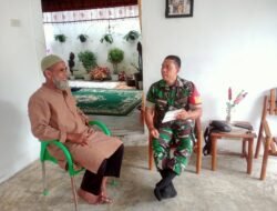 Babinsa Johan Pahlawan Sambangi Tokoh Agama di Desa Seunebok