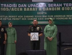 Danrem 012/TU Pimpin Sertijab Dandim 0107/Aceh Selatan