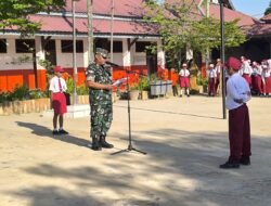 Babinsa Koramil 0909-01/Sangatta Tanamkan Semangat Bela Negara pada Siswa SD