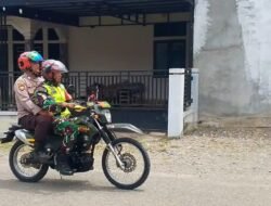 Babinsa dan Bhabinkamtibmas Laksanakan Patroli Keamanan Demi Ciptakan Kondusifitas Wilayah
