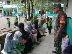 Babinsa koramil Johan Pahlawan laksanakan komsos bersama orang tua wali murid