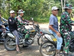 Patroli Keamanan di Piani: Babinsa dan Komduk Berinteraksi dengan Warga