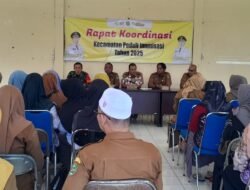 Babinsa Tapsel Dukung Program Imunisasi, Hadiri Rakor untuk Sinergi Kesehatan