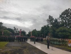 Satgas Korpasgat Ikuti Ziarah Nasional HUT ke-80 TNI di TMP Tanah Merah Boven Digoel