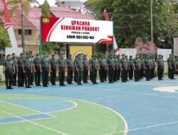 Kodim 1001/HSU-Balangan Gelar Upacara Kenaikan Pangkat untuk 48 Personel
