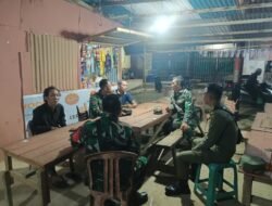 Babinsa Koramil 1203-10/Sandai Bersama Pol PP dan Ormas Gelar Patroli Jaga Kamtibmas di Sandai