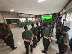 Kodim 1010/Tapin Gelar Upacara Korps Raport Kenaikan Pangkat, Dua Perwira Menengah Naik Pangkat