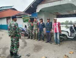 Babinsa Koramil 1203-06/Simpang Hilir Gelar Patroli Bersama Jaga Kamtibmas