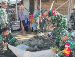 Kodim 1316/Boalemo Gelar Karya Bakti Pembersihan Pasar, Wujud Kepedulian TNI terhadap Lingkungan