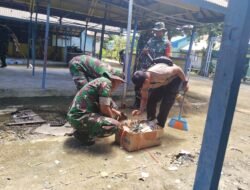 Koramil Kuripan Gelar Karbak Massal: Pasar Bersih, Lingkungan Sehat, Warga Bahagia!