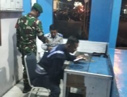 Babinsa dan Dishub Gelar Patroli Siskamling, Perkuat Keamanan Lingkungan di Johan Pahlawan