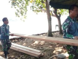 Material TMMD ke-126 Kodim 1005 Mulai Tiba di Desa Tumih