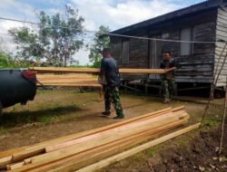 Material TMMD ke-126 Mulai Digelontor ke Desa Tumih, Barito Kuala