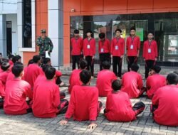 Kodim 1006/Banjar melalui Koramil 1006-07/Banjarbaru Berikan Pembekalan kepada Siswa Baru dalam MPLS