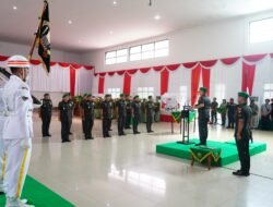Serah Terima Jabatan Kodim 1001/HSU-BLG, Letkol Inf Endra Retno Erowanto Jabat Dandim Baru