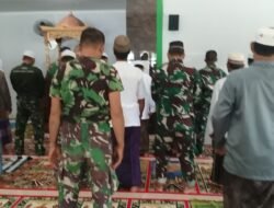 Satgas TMMD Kodim 1005/Barito Kuala Seimbangkan Pekerjaan dan Ibadah di Desa Tumih