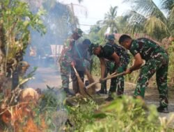 Yonif 116/Garda Samudra Gelar Karya Bakti di Dayah Miftahusalam, Wujud Sinergi TNI dan Masyarakat