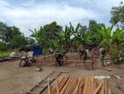 Tahap Pemasangan Tongkat Rampung 80 Persen, Rumah RTLH di Tumih Segera Berdiri Tegak