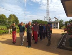 Babinsa Koramil 1203-06/Manis Mata Latih Disiplin dan Kekompakan Security PT. MSL Melalui Pelatihan PBB