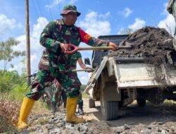 Hari Ke-4 TMMD Kodim 1005, Pengerasan Jalan dan TMAB Hampir Rampung