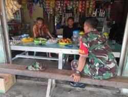 Warung Kopi Jadi Lokasi Komsos Babinsa dengan Warga Binaan