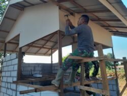 Progres Pembangunan Poskamling TMMD Ke-126 di Desa Tumih Terus Bertambah