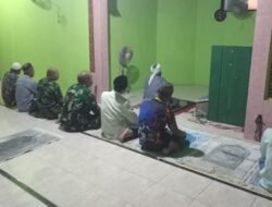 TNI dan Warga Desa Tumih Perkuat Silaturahmi Melalui Ibadah Bersama
