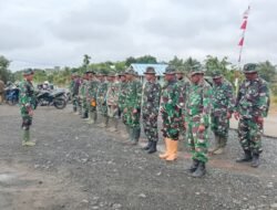 Apel Pagi Satgas TMMD Ke-126, Wujud Disiplin dan Kekompakan Prajurit