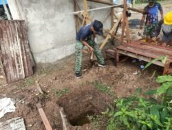 Pembangunan WC Sasaran 2 TMMD Ke-126 di Desa Tumih Masuki Tahap Septic Tank