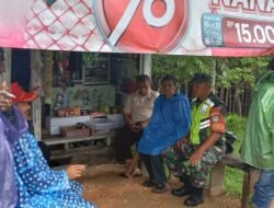 Babinsa Koramil 03/Setia Bakti Laksanakan Komsos Ajak Warga Waspada Bencana Alam