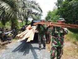 Material Kayu Didatangkan, TMMD ke-126 Mulai Rehab Rumah Warga Desa Tumih