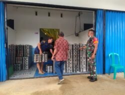 Babinsa Koramil 1203-01/Nanga Tayap Dampingi Penyaluran Program Makan Bergizi Gratis di Sekolah-Sekolah