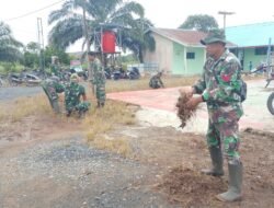 TNI TMMD Dorong Budaya Hidup Bersih di Desa Tumih