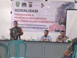 Kodim 0909/Kutai Timur Gencar Sosialisasi Pencegahan Karhutla di Wilayah
