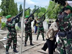 Kodim 1006/Banjar Gelar Upacara Pemakaman Militer untuk Almarhum Serka (Purn) Ahmad Asrori