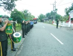 Denkesyah IM 04.02 Meulaboh Gelar Upacara Ziarah dan Tabur Bunga dalam Rangka HUT ke-80 Kesad