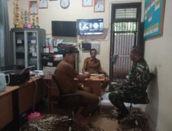 Babinsa Lampihong Wujudkan Stabilitas Wilayah Lewat Komunikasi Sosial