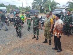 Tim Wasev TNI Tinjau TMMD Ke-126 Kodim 1005/Batola di Desa Tumih