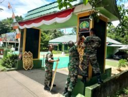 Koramil 1001-04/Batumandi Gelar Pembenahan Pangkalan Demi Wujudkan Lingkungan Bersih dan Nyaman